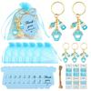 Baby Gender Reveal Keychain: Milk Bottle Lollipop for Shower, Baptism, Communion, Car Keys Gift