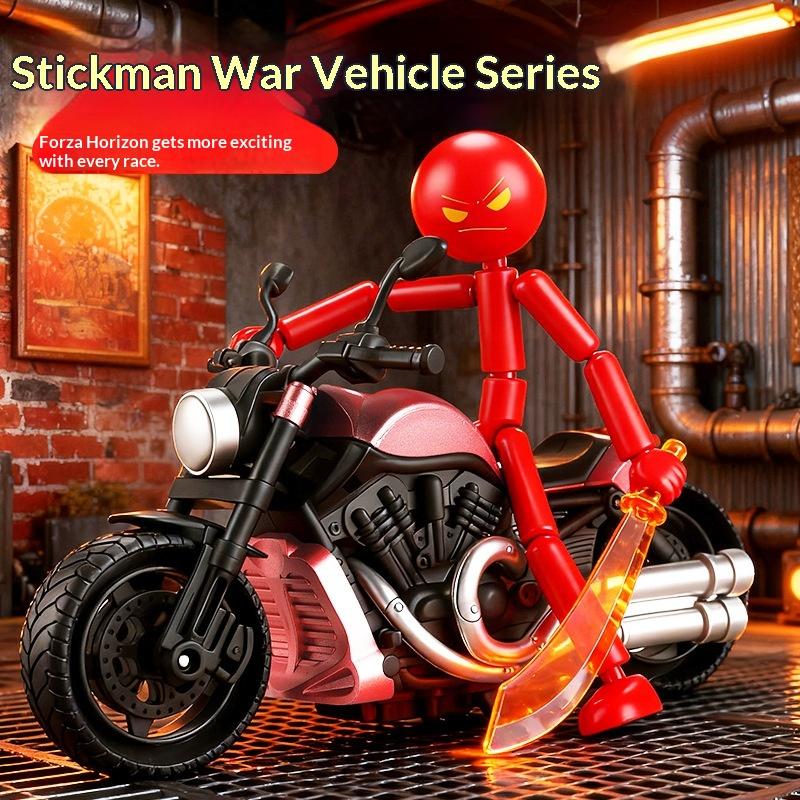 1Pc Rage Stickman Action Figure New Highly Articulated DIY Model Kit with Multiple Joints Collectible Poseable Toy for Creative Display