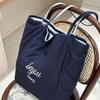 Striped Canvas Bag Women'S Tide Summer Korean Niche Tote Bag Casual Large-Capacity Shopping Bag Bag