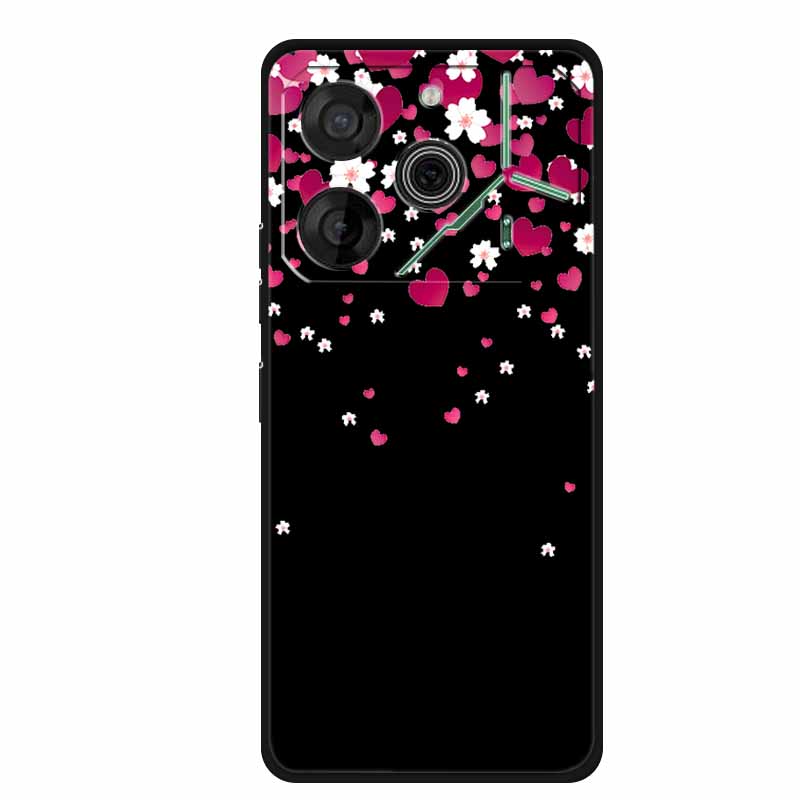 Black Silicone Case For Tecno Pova 6 Pro Phone Case Shockproof Soft Coque For Tecno Pova 6 Pro Back Cover Case Pova6 Pro Cartoon