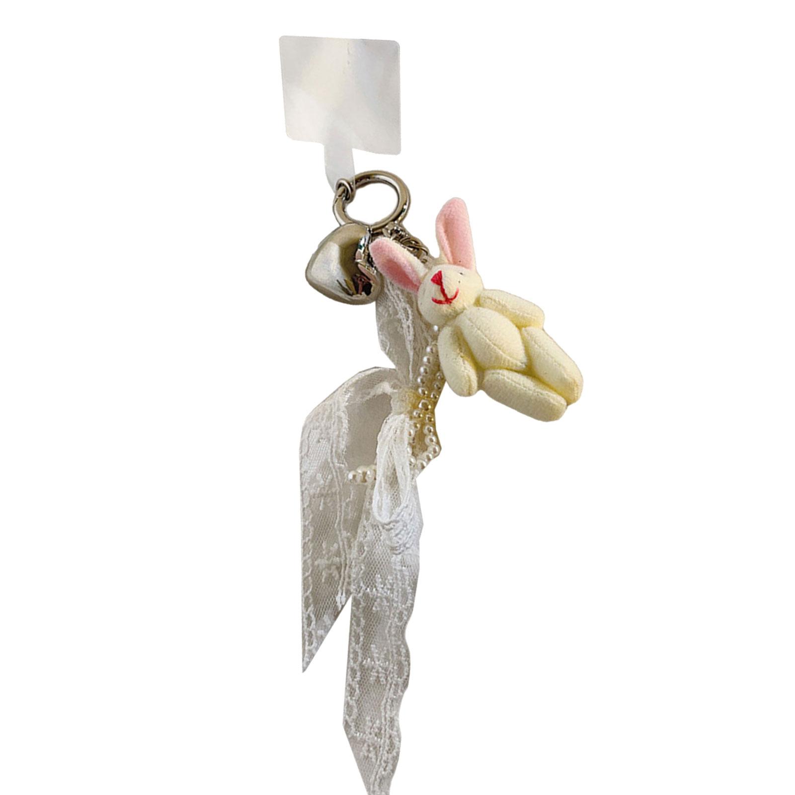 

Плюшевый брелок-подвеска для сумки в виде животного с бантом, модный аксессуар для сумки, стильная цепочка-подвеска для сумки, украшение на каждый день D