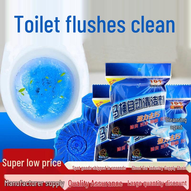 

Blue Bubble Toilet Cleaner & Deodorizer: Fragrant Stain Remover for Bathroom Odor Control