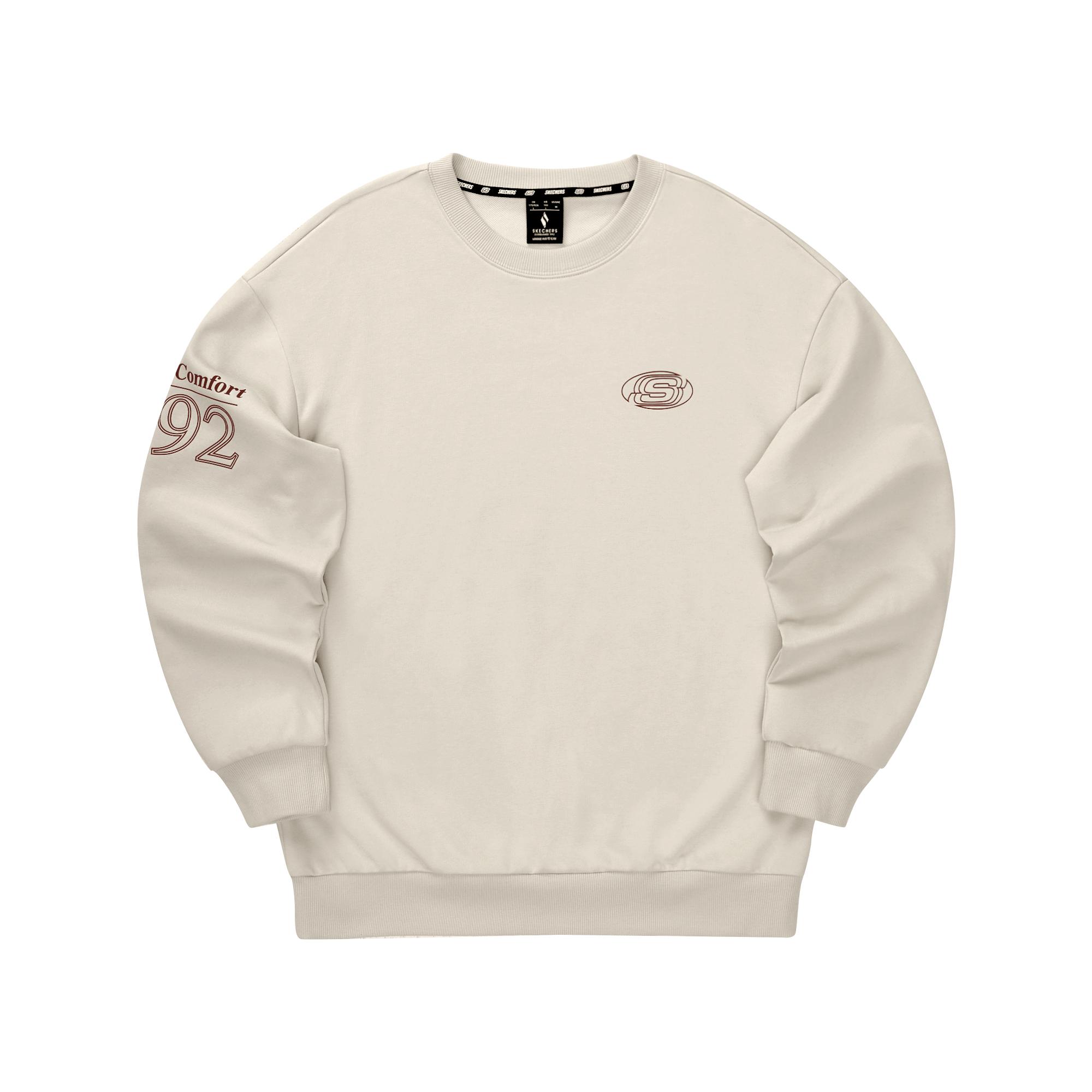Skechers Retro Sports Loose Fit Crew Neck Sweatshirt Unisex sweatshirt Light-Brown L324U096-0046 XS