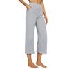 2026 Women's European Cotton Linen High-Waisted Wide-Leg Pants, Early Spring Fashion, Seven-Tenths Length.