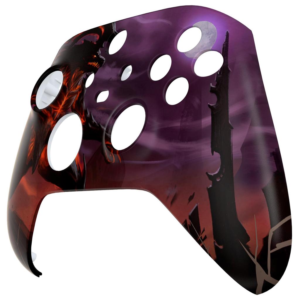 Custom Front Housing Shell for Xbox Series Featuring a Mildly Cover Faceplate for Xbox Series and Xbox Core Not eXtremeRate's X/S, Horror-inspired