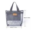 Multifunction Mesh Beach Bag With Zipper Makeup Bag Kids Toys Swimming Pool Storage Bag Quick-Drying Bathroom Organizer