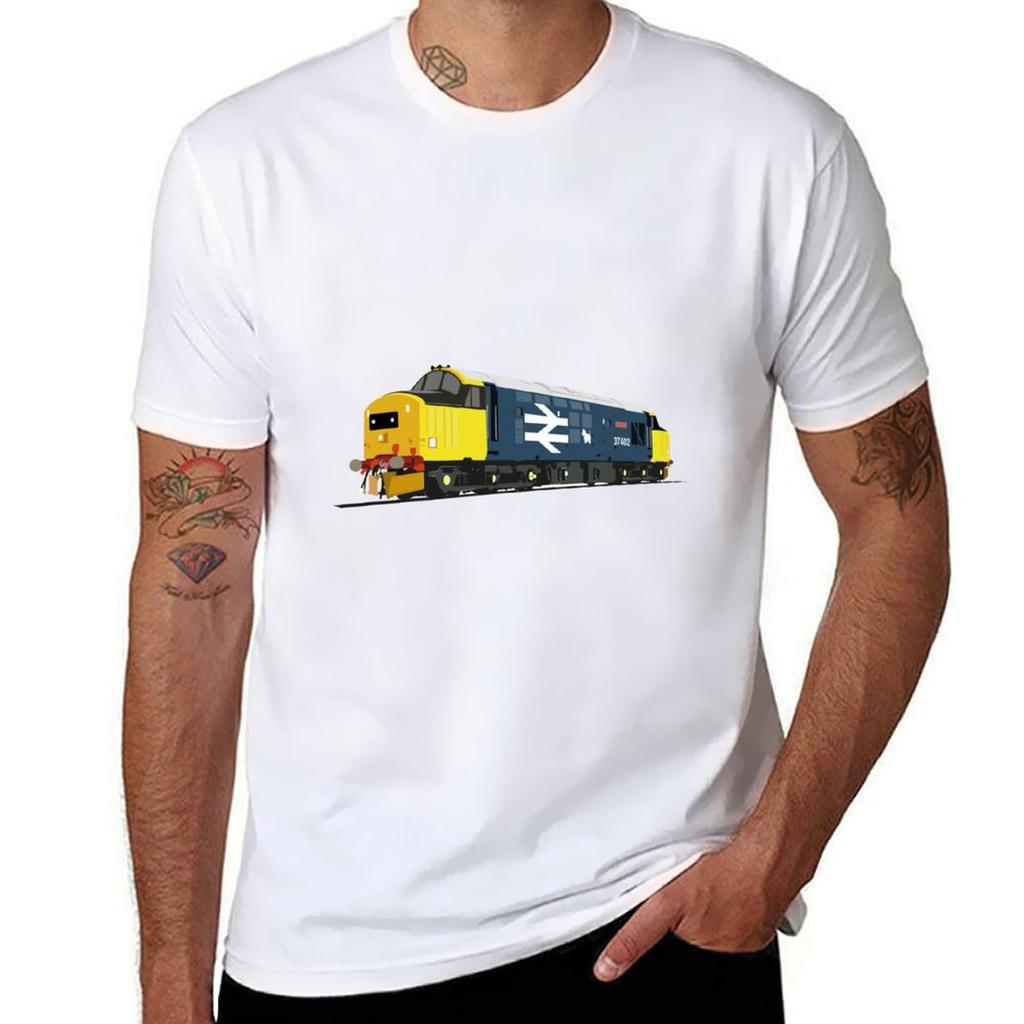 Class 37 locomotive large logo TShirt anime clothes boys animal print aesthetic clothes mens t shirt graphic