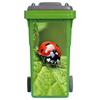 1 Pezzo Adesivo Cestino Gatto 3D Carino - Adesivo Impermeabile Autoadesivo per Pattumiera - Copertura Divertente Animale per Cassonetto Esterno Decorazione Giardino