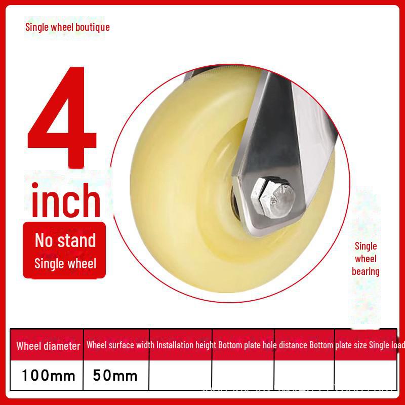 Robustes, wasserdichtes Nylon-Lenkrad aus Edelstahl 304 mit Bremse (4", 5", 6", 8").