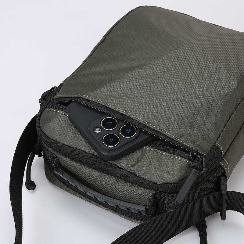 Messenger Sling Bags for Men Casual Oxford Small Zipper Crossbody Pouch Simple Mini Crossbody Phone Bag Male Side Shoulder Bag