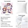 Chocola Nekopara Anime Cushion Cover Reversible Plush Pillow Cover – For car, sofa, bedroom, perfect as a gift.