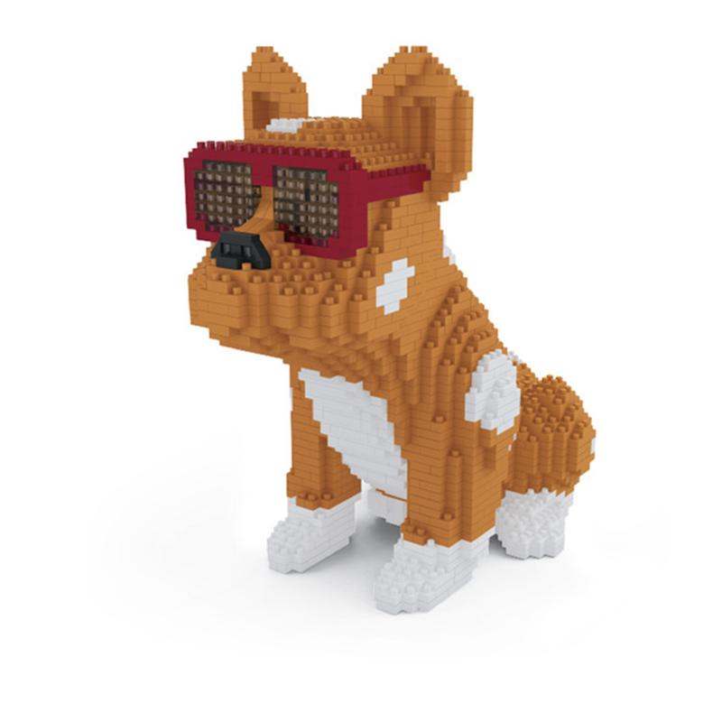 

2000+шт 16013 Mike Dog Building Blocks Diamond Micro Small Particles Spelling Toy Pet Dog Block Model Іграшки для дітей Подарунки