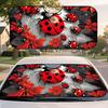 1Pcs Ladybug Art Pattern Windshield Sunshade UV Rays Heat Blocker Keeps Vehicle Cool Unique Design Fit Sedans SUVs Trucks RVs