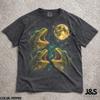 Drei Frösche Mond Shirt, Froschliebhaber T-Shirt, Lustiges Amphibien Tee, Cottagecore Natur Grafik Shirt, Tierliebhaber Geschenk
