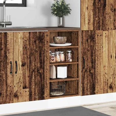 Riga Base Cabinet Rustic Wood Look 40 X 44.5 X 81.5 Cm Particleboard