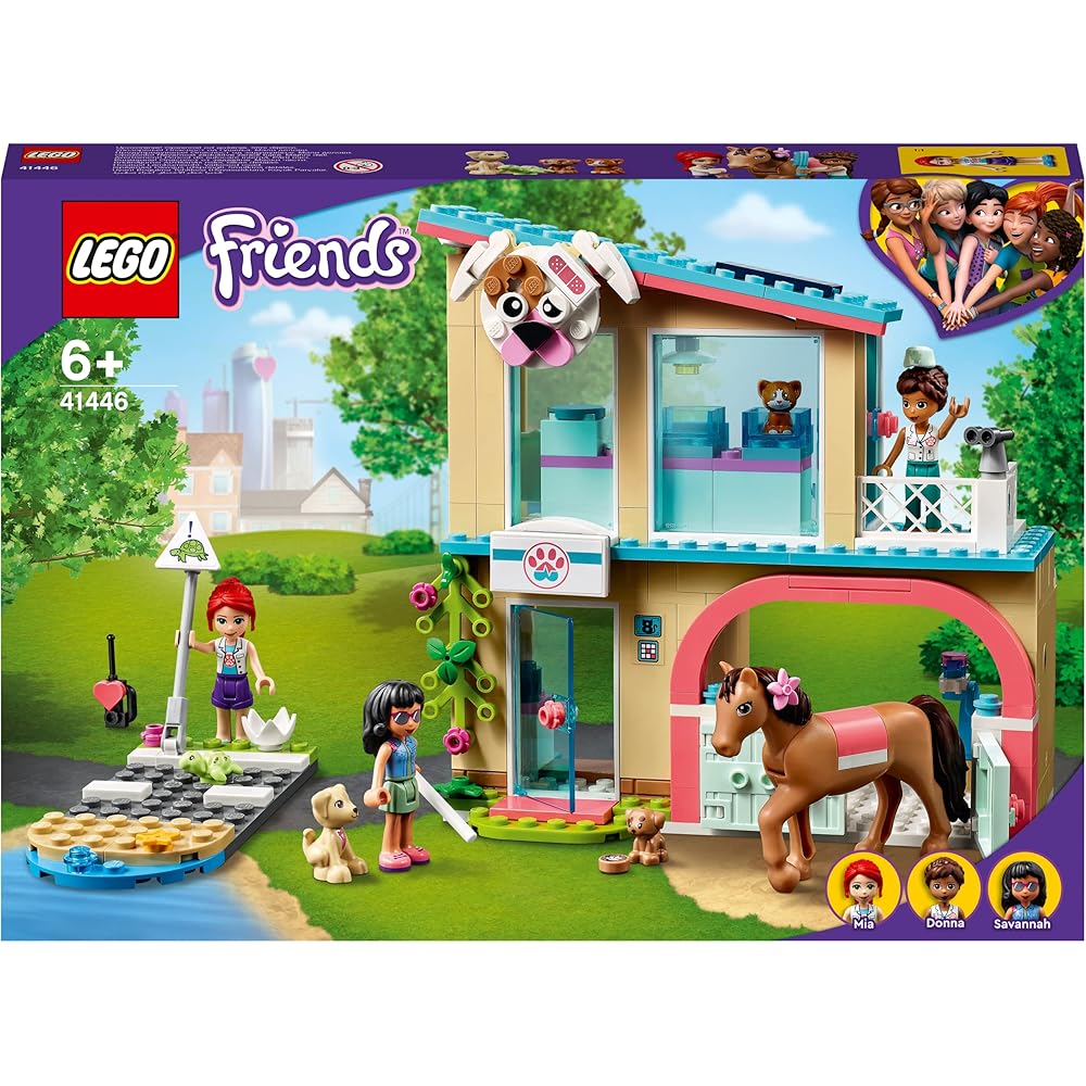 LEGO Friends Heartlake City Animal Clinic Set 41446 with Mini Figures and Accessories