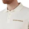 EMPORIO ARMANI SS22 Polo Shirt Men's Ecru 3L1F8P-1JX5Z-F119