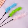 Random Color Funny Cat Stick Feather Toys Solid Turkey Feathers Tease Cat Stick Interactive Pet Toys Cat Playing Training Toy