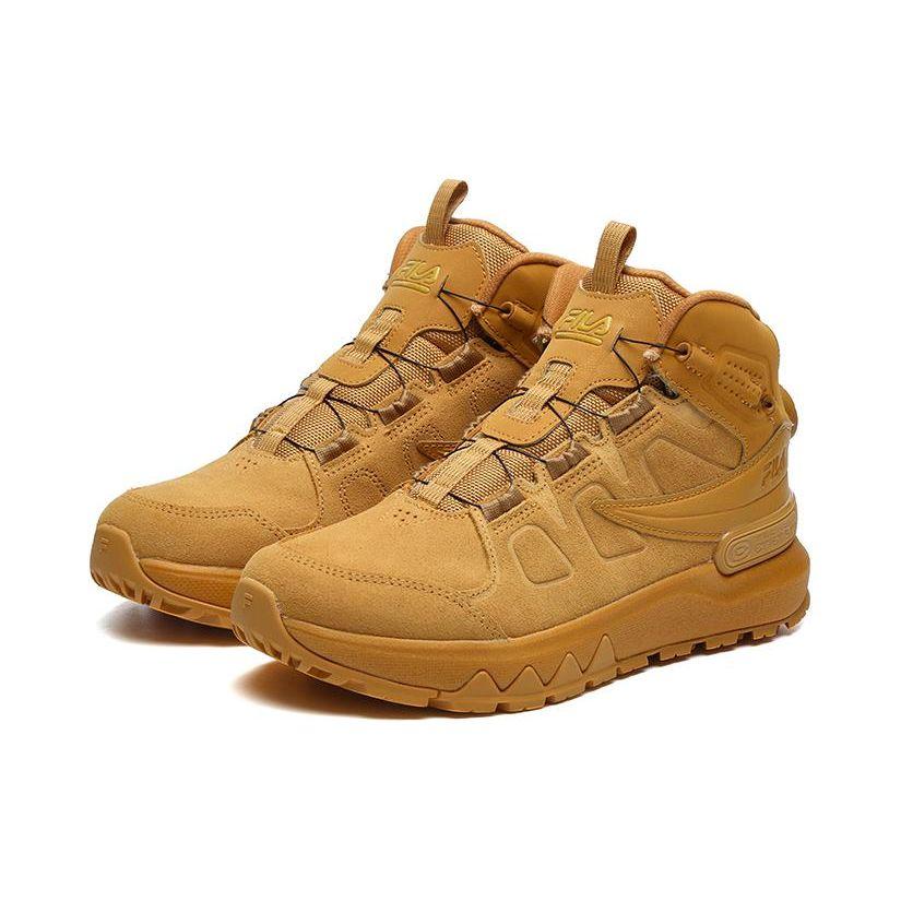 FILA Women's Yellow Mid-Top Outdoor Casual Sneakers A12W142210FHY