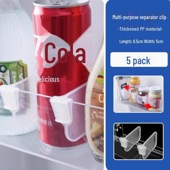 

Регулируемый пластиковый зажим для перегородки двери холодильника