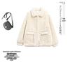 Women's 2024 Lambswool Fur-Lined Coat: Versatile, Loose-Fit Winter Short Cotton Jacket for Fashionable Moms