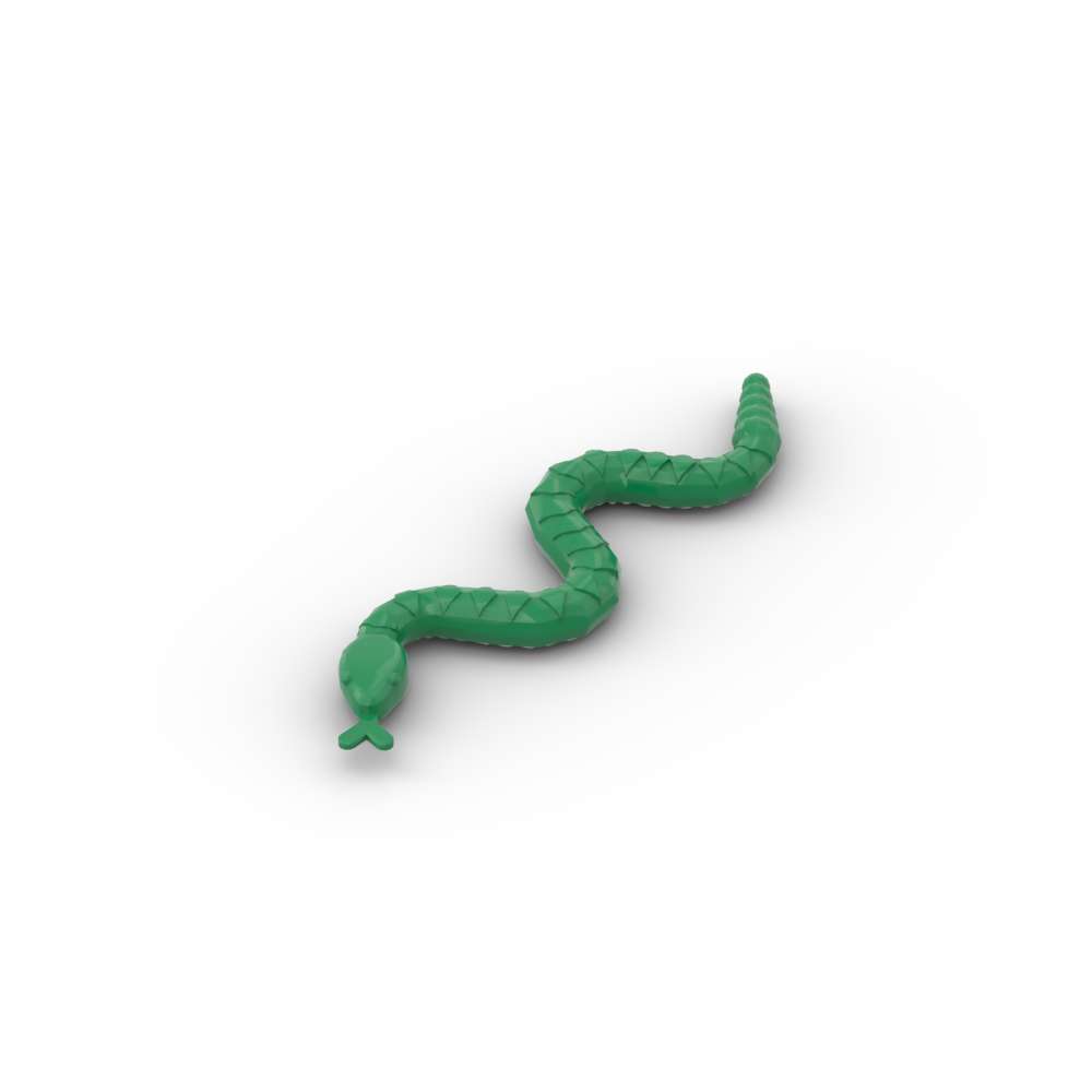 

MY OWN CREATION 10PCS 30115 Snake Building Blocks Blocks Zoo Decoration Animal Learning Particle Puzzle Idea Toy Children Birthday Gifts