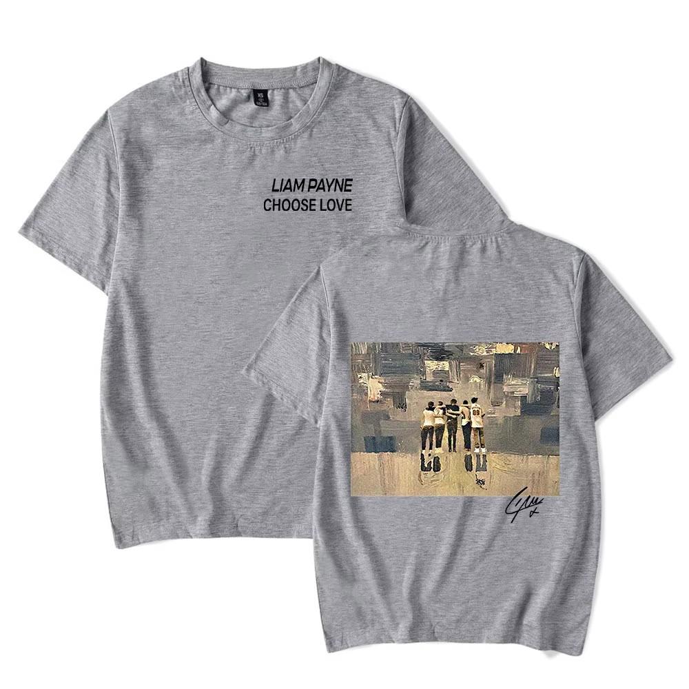 

Liam Payne Choose Love Tshirt Payne Tribute T Shirt Short Sleeve Crewneck Tshirt High Quality Cotton Men Women Rip Hip Hop XXL