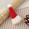 Weihnachts-Streifenschal & Bommel-Puppe Hut Feiertags-Accessoire-Set