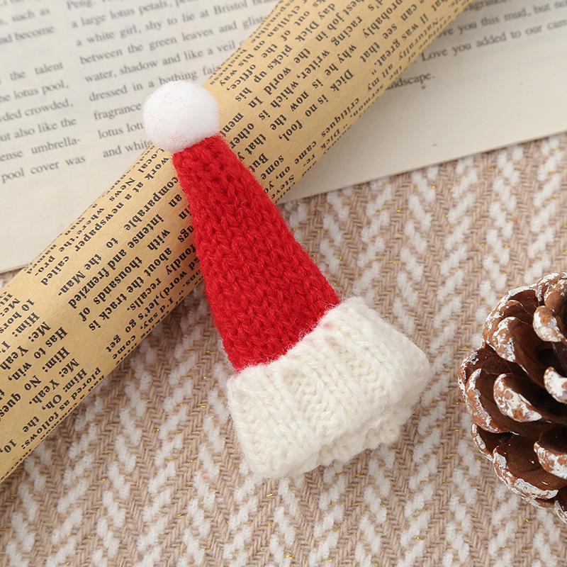 Weihnachts-Streifenschal & Bommel-Puppe Hut Feiertags-Accessoire-Set