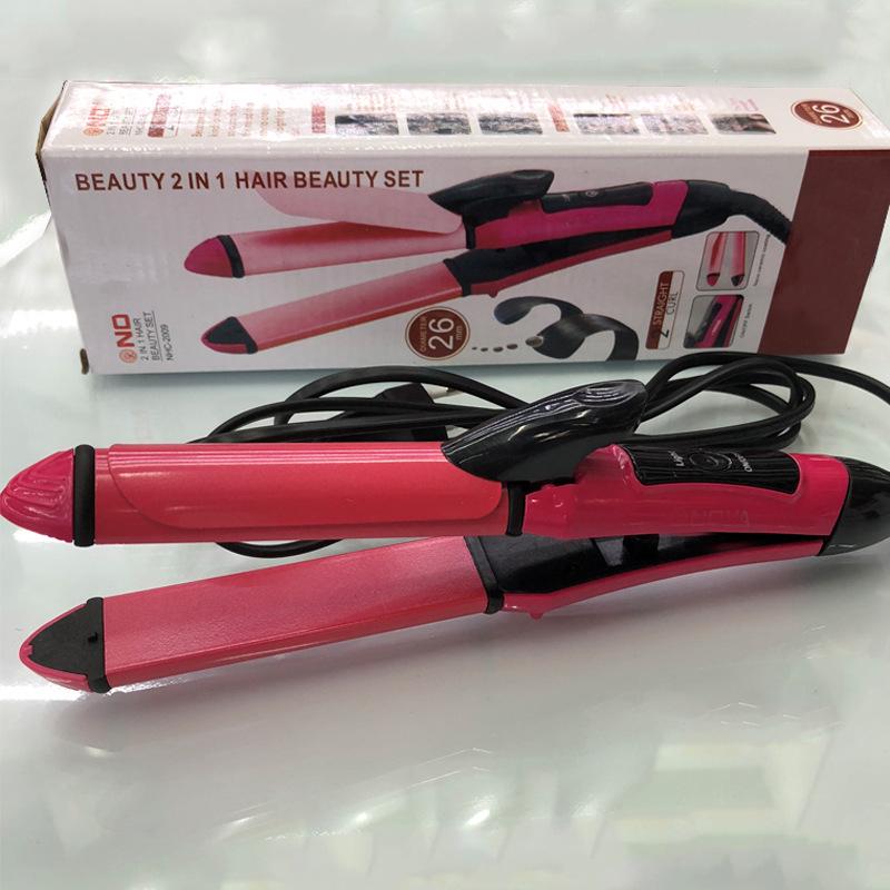 Digital Display Hair Curler & Straightener - Automatic, Dual-Purpose Curling Iron