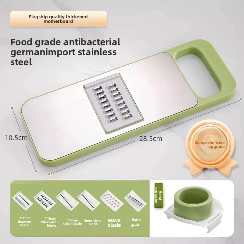 Stainless Steel Multi-Functional Vegetable Peeler 3, 5, or 6 Blades with Hand Guard Perfect for Kitchen Use