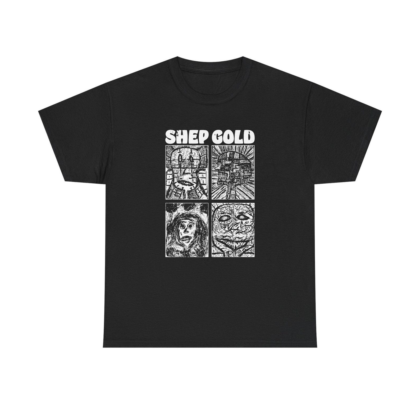 Shep Gold Shirt, Vintage Art Tee, Underground Culture T shirt, Retro Graphic Shirt, Alternative Streetwear Gift 4XL