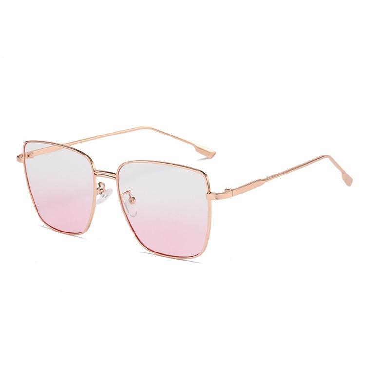 Fashion Women'S Square Sunglasses Two-Color Cute Blush Sunglasses European, American Trend Korean Version Of Avant-Garde Versatile Glasses