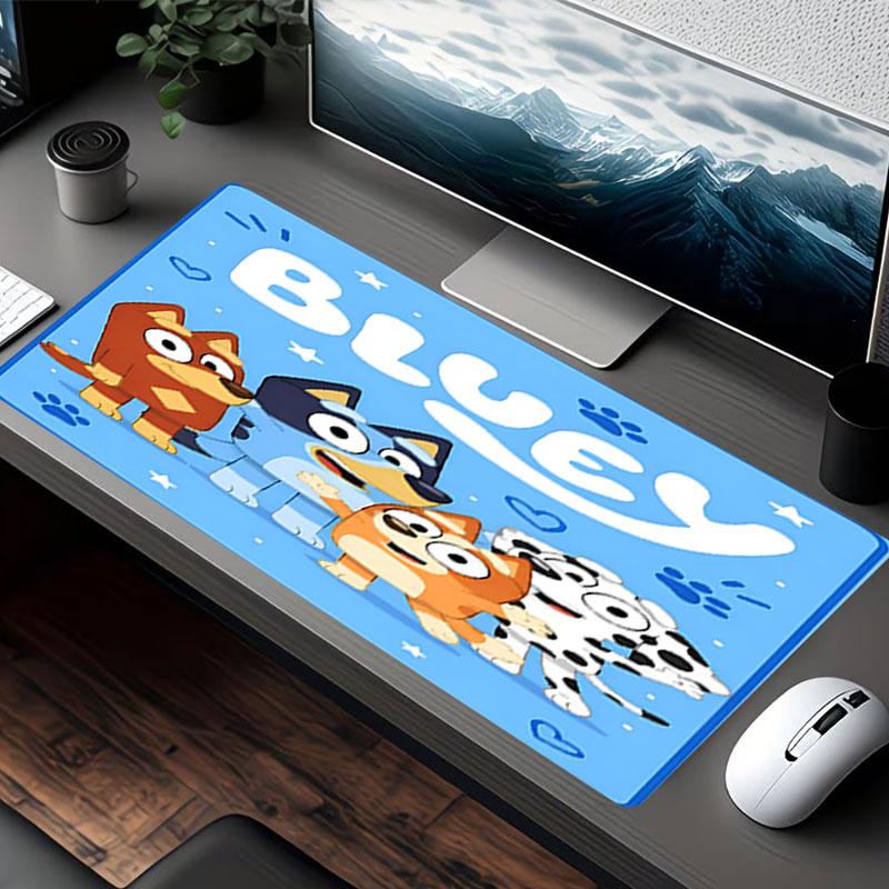 Bluey Print Mouse Pad, for Keyboard Pad Laptop PC Mat for Office Home Use, Desk Decor, Perfect Birthday Gift for Gamers