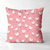 Valentine'S Day Pink Heart Throw Pillow Covers Pattern Cushion Cover Suitable For Sofa Bedroom Car Pillow Cover