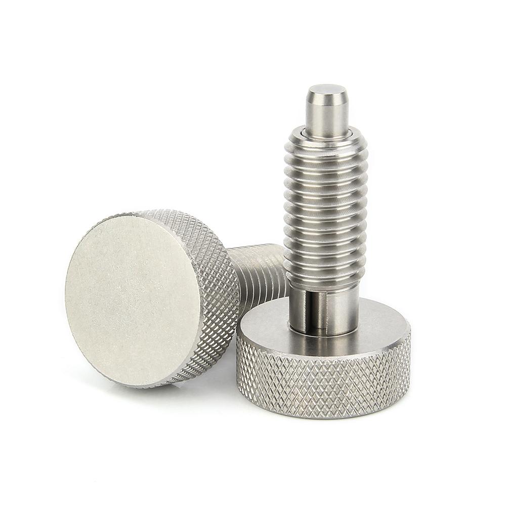 M6/M8/M10/M12/M16 Stal nierdzewna 304 Pokrętła radełkowane Tłoczki Tłoczki sprężynowe Śruby samohamowne Z śrubami i nakrętkami