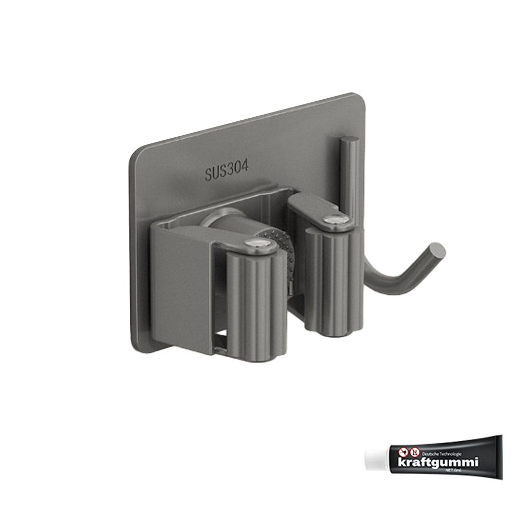 Waterproof Broom Rack 304 Stainless Steel Broom Hanger Multi-Purpose Mop Storage Rack  Household