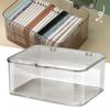 Desk Storage Box Plastic Large Capacity Dustproof Multi Functional Phone Case Storage Holder with