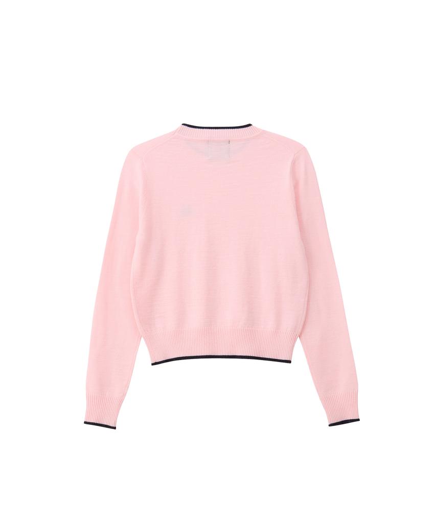 SALON DE YOHN Logo Basic Knit_ Pink