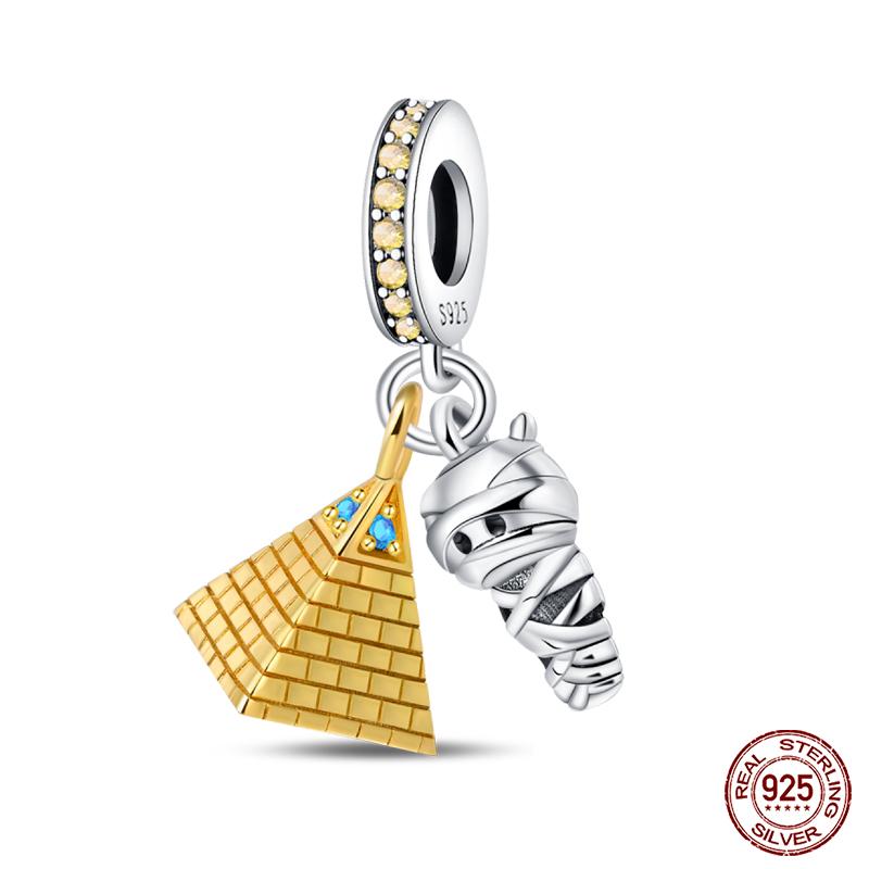 Copper Luminous Star Lantern Fish Charms Beads Fit Qikaola Original Bracelet Camera Eiffel Tower Charms Diy Jewelry