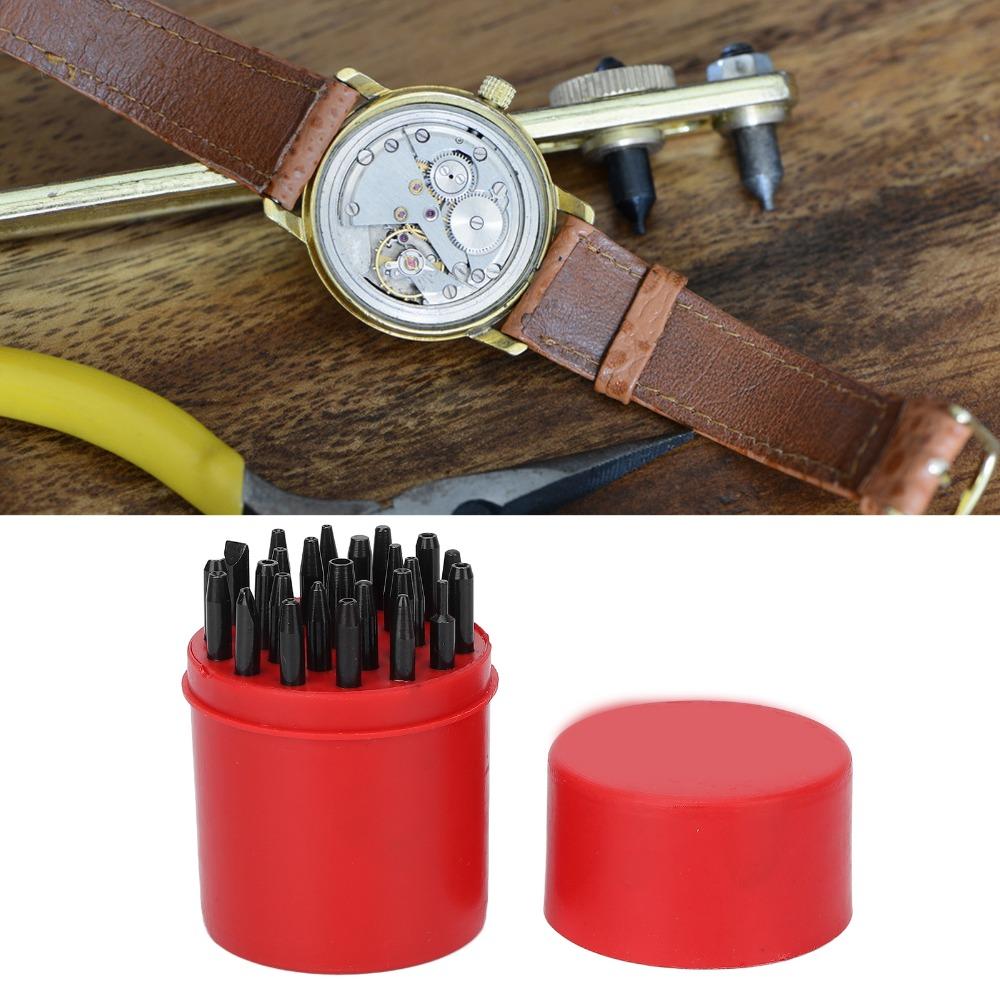 25Pcs Needle Punch Length 60mm Watch Hand Pusher Steel Watch Hand Fitting Tool Watch Maintenance