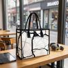 Crack Pattern Tote Bag Large Capacity Casual Shoulder Bag for Daily Use Shopping Travel