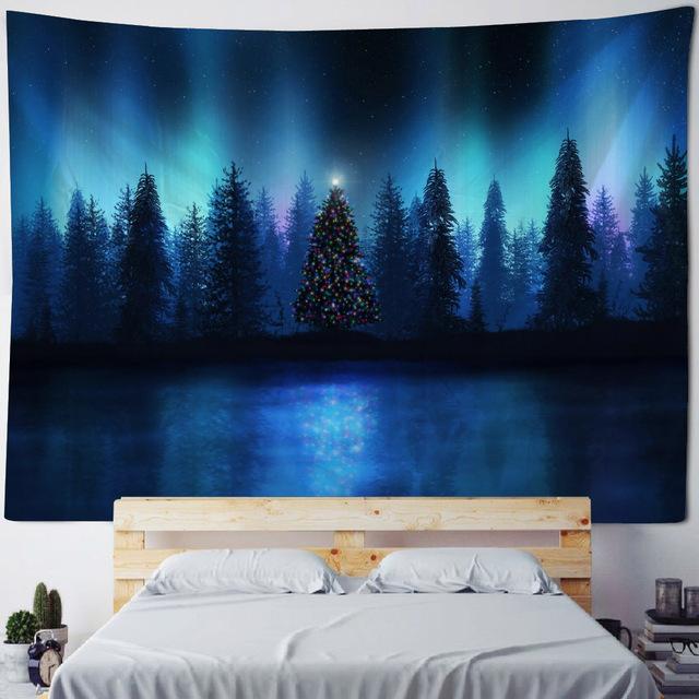 Рождественский декоративный настенный гобелен в сочельник — фото 12