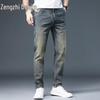 Zengzhi Men's Vintage Loose Straight Jeans