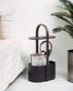 Umbra Storage Table, Side Table, Black/Walnut, W24 x D35 x H68cm, HUB 21013760048