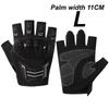 Half Finger Cycling Riding Gloves for Men Waterproof Breathable Protective Anti-Slip Gloves for Outdoor Sports Camping