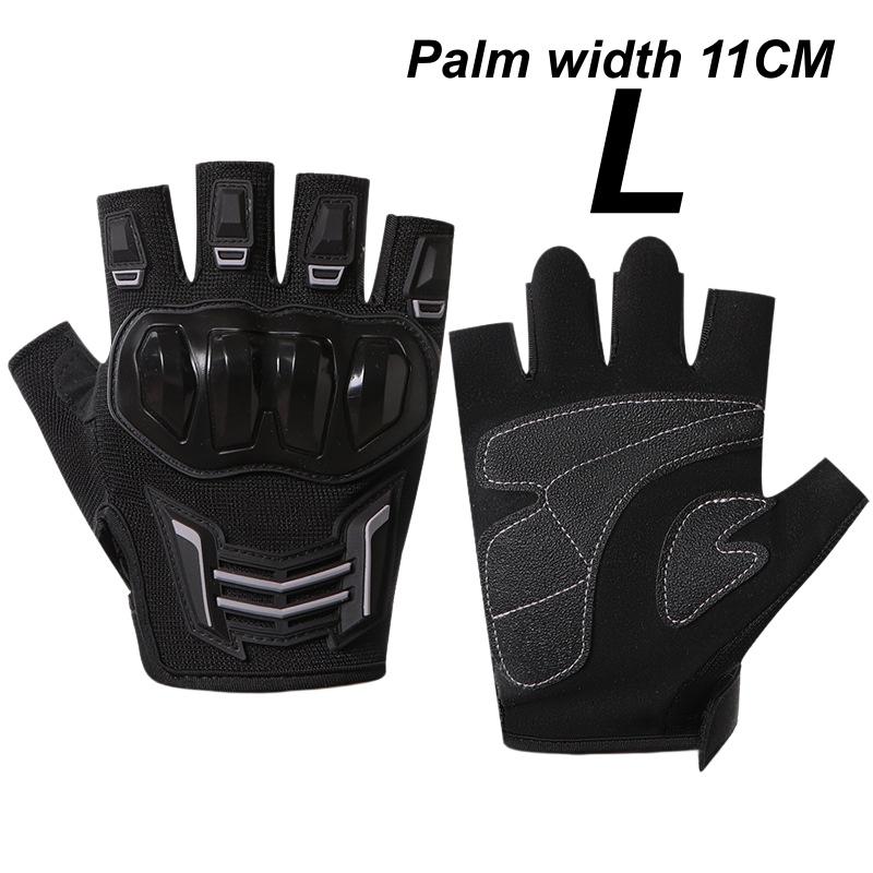Half Finger Cycling Riding Gloves for Men Waterproof Breathable Protective Anti-Slip Gloves for Outdoor Sports Camping