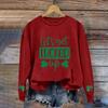 Unisex Simple Round Neck Letter Print Sweatshirt
