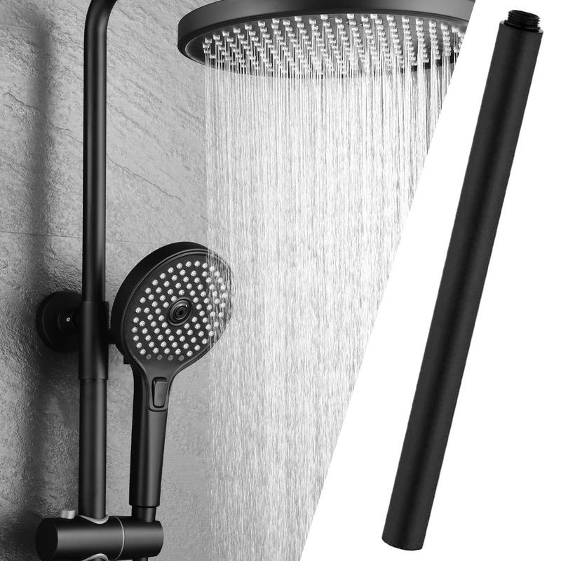Shower Extension Arm 11.81inch Pipe Extension Stainless Steel Anti-Leak Easy To Install Connector Pipe Height Extending For Home