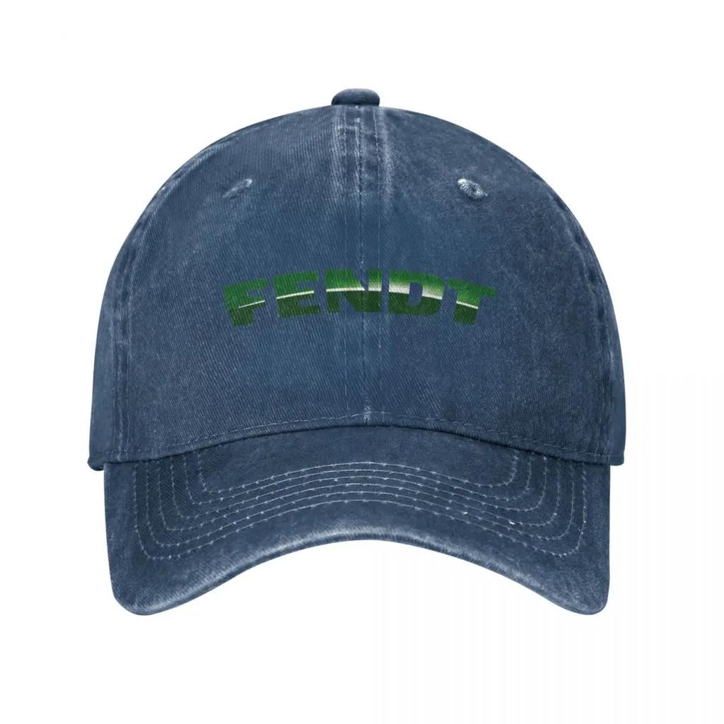 Fendt Farming Baseball Caps Vintage Distressed Denim Washed Tractor Agriculture Outdoor Unstructured Caps Hat